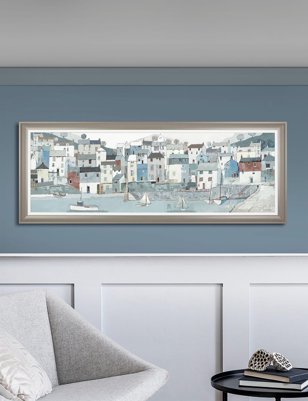 Shoreline Rectangle Framed Art