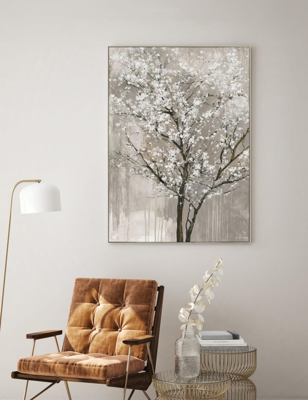 Blossom Breeze Square Framed Art