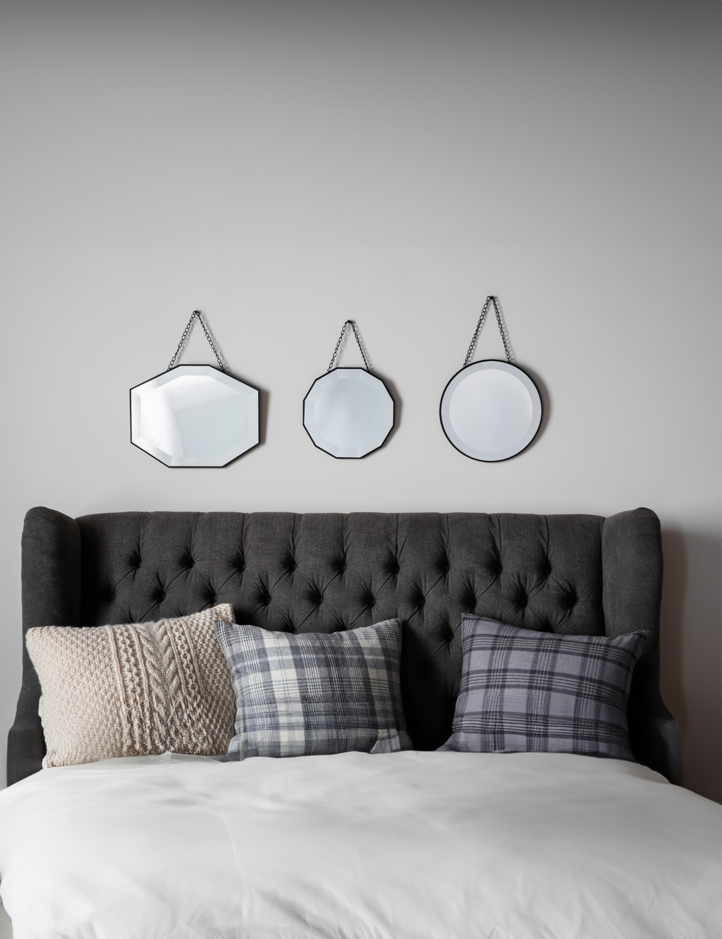 Set of 3 Haines Hanging Wall Mirrors