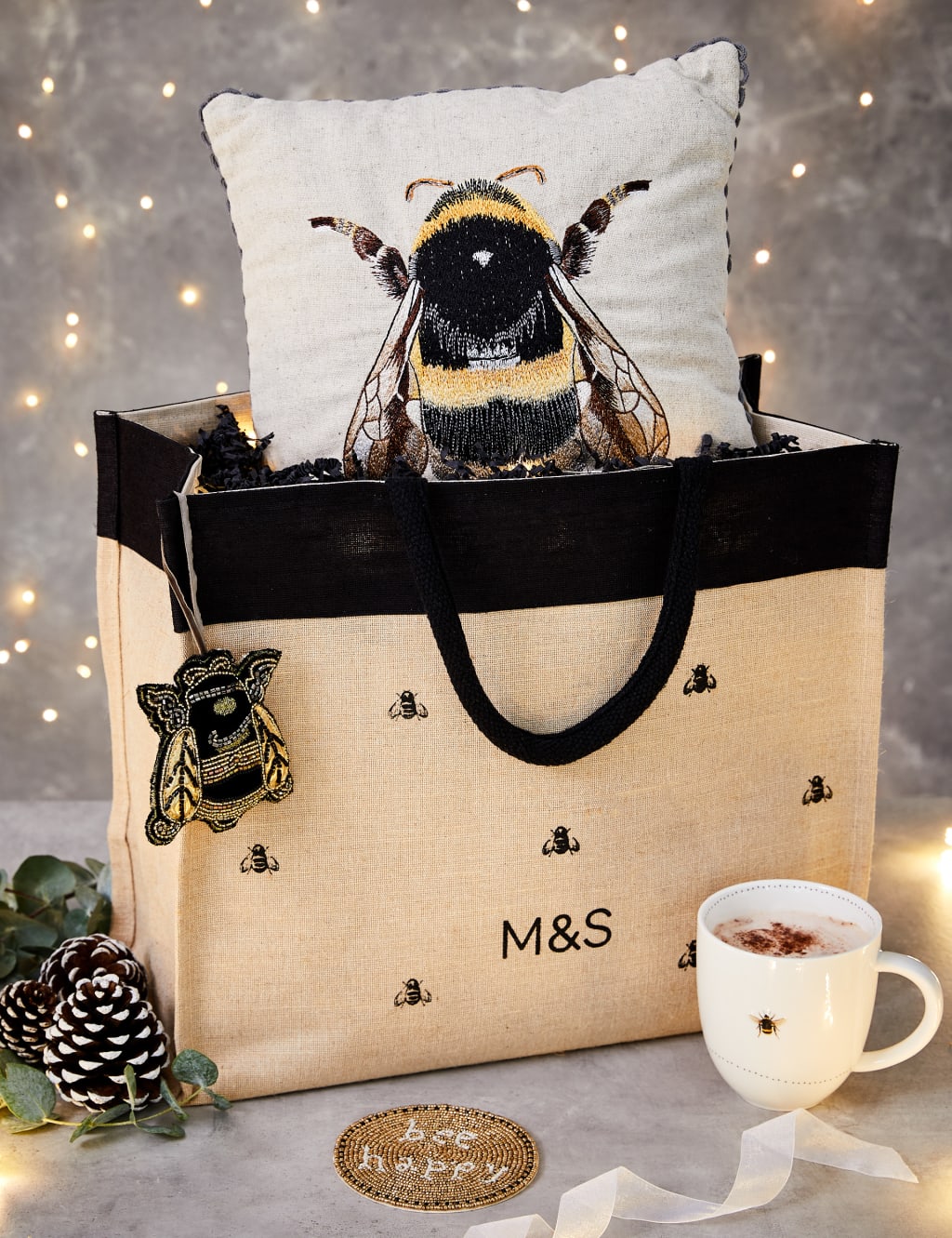 M and s bee cushion shop