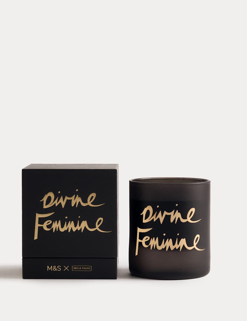 M&S x Bella Freud Divine Feminine Scented Candle Black
