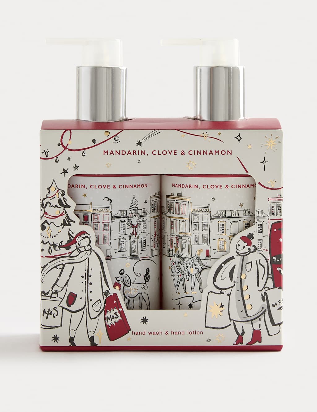 M&S Mandarin Clove & Cinnamon Hand Wash & Lotion Set