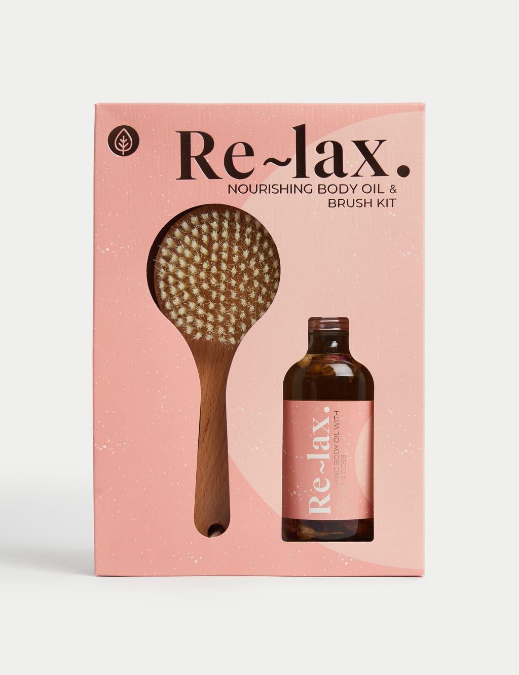 Nourishing Body Oil & Body Brush Set