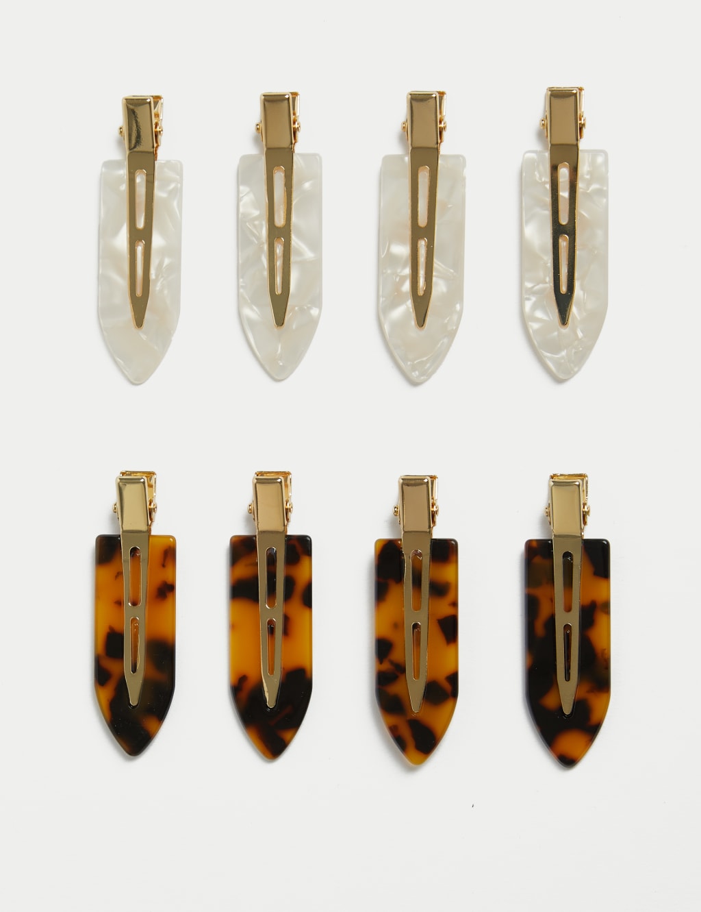 Set of Eight No Crease Hair Clips
