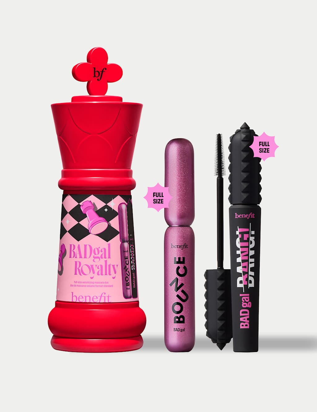 BENEFIT BADgal Royalty Mascara Duo Gift Set Worth 54