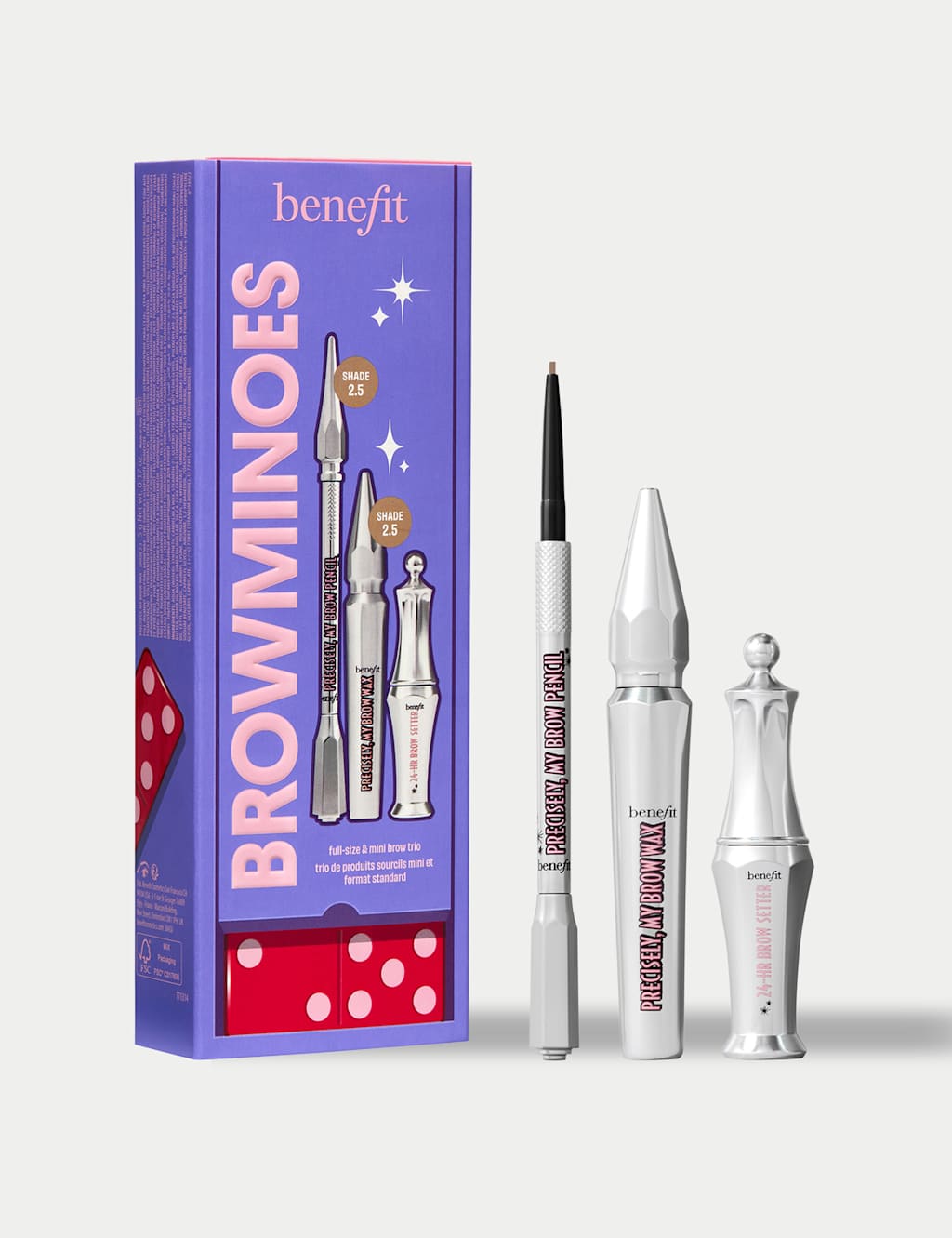 BENEFIT BROWminoes Eyebrow Makeup 3-piece Gift Set Worth 66.50 Light Sand