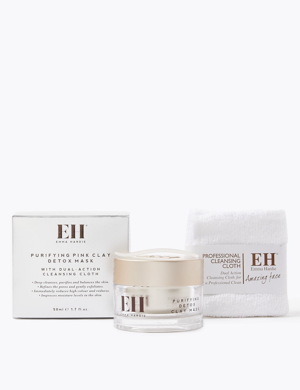 Purifying Detox Clay Mask with Cleansing Cloth 50ml