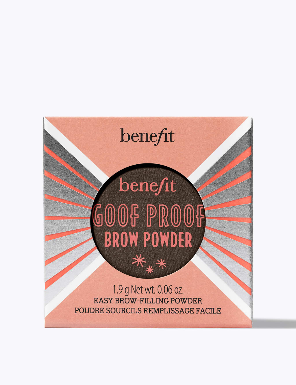 Benefit Goof Proof Brow Powder 1.9g - Beige, Light Sand,Natural,Cocoa,Dark Beige,Beige,Light Beige,Hazelnut,Light Cream,Medium Beige,Sandblast