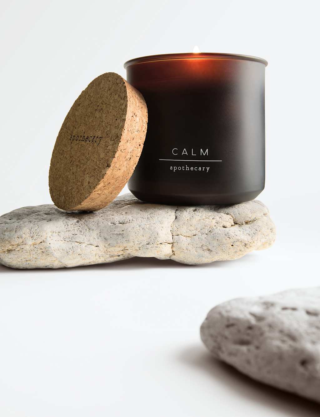 Apothecary Calm Refillable Scented Candle - Amber