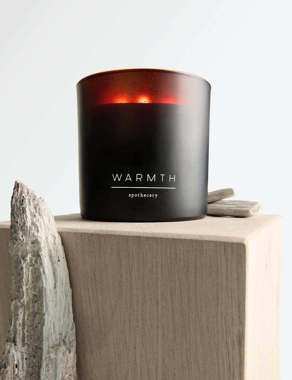 M&S Warmth 3 Wick Candle - Amber