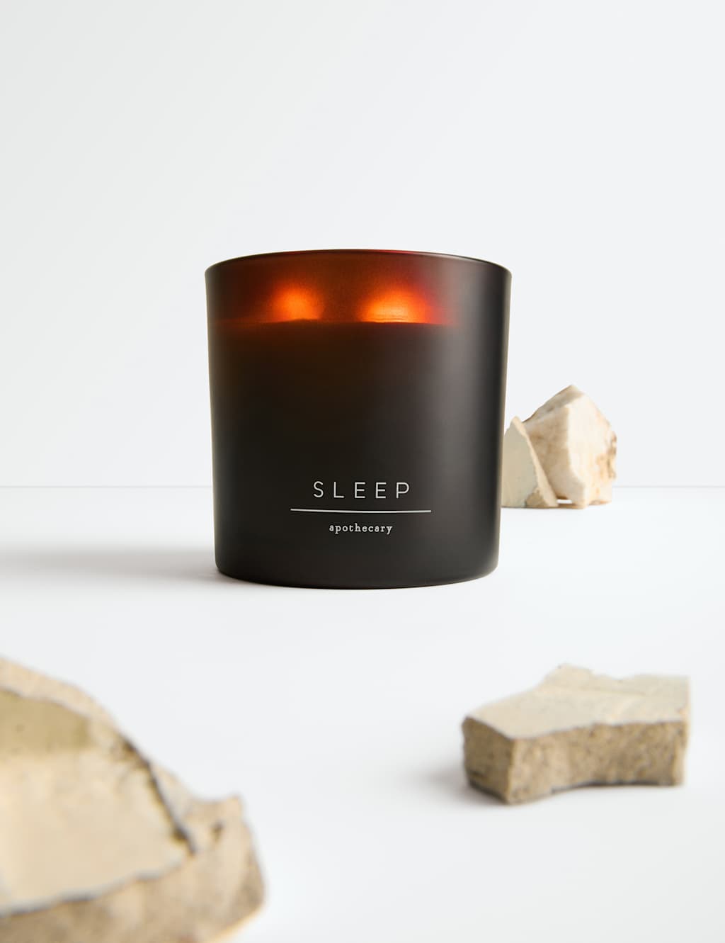 M&S Sleep 3 Wick Candle - Amber