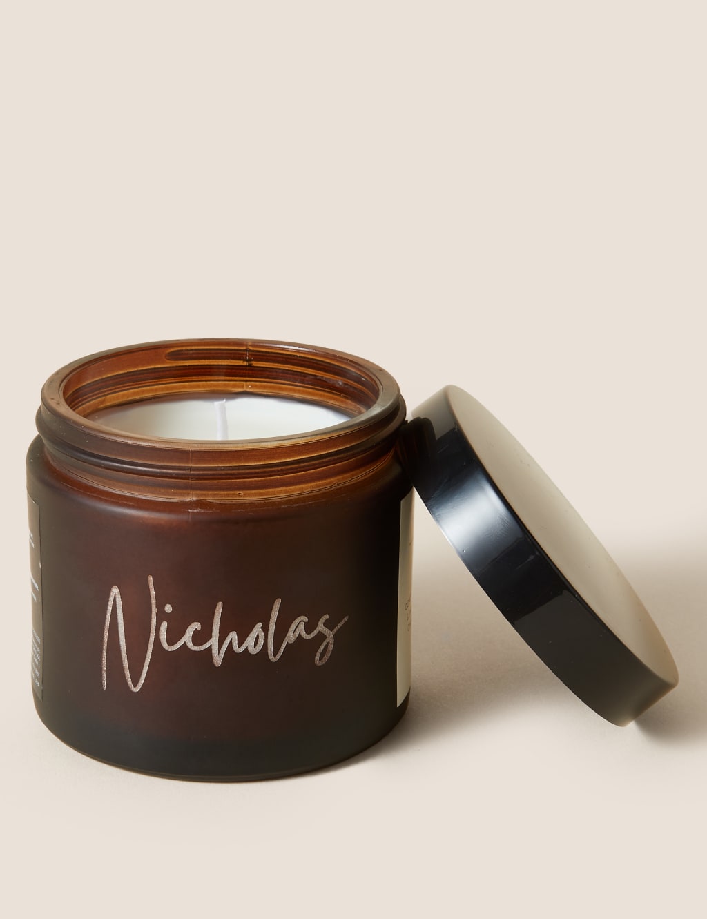 Apothecary Personalised Calm Scented Candle Amber