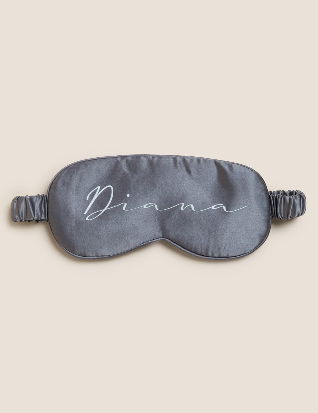 M&S Personalised Silk Eye Mask Charcoal