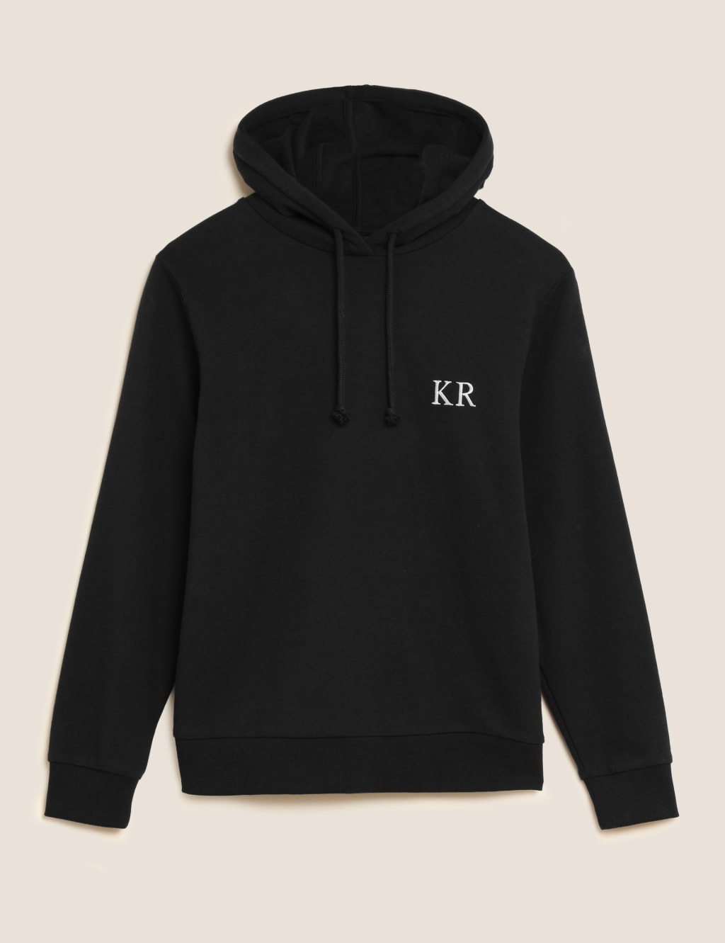 M&S Personalised Women's Cotton Rich Hoodie Black