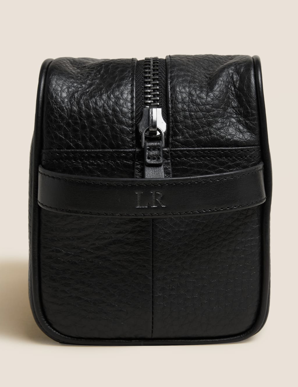 Personalised Leather Washbag