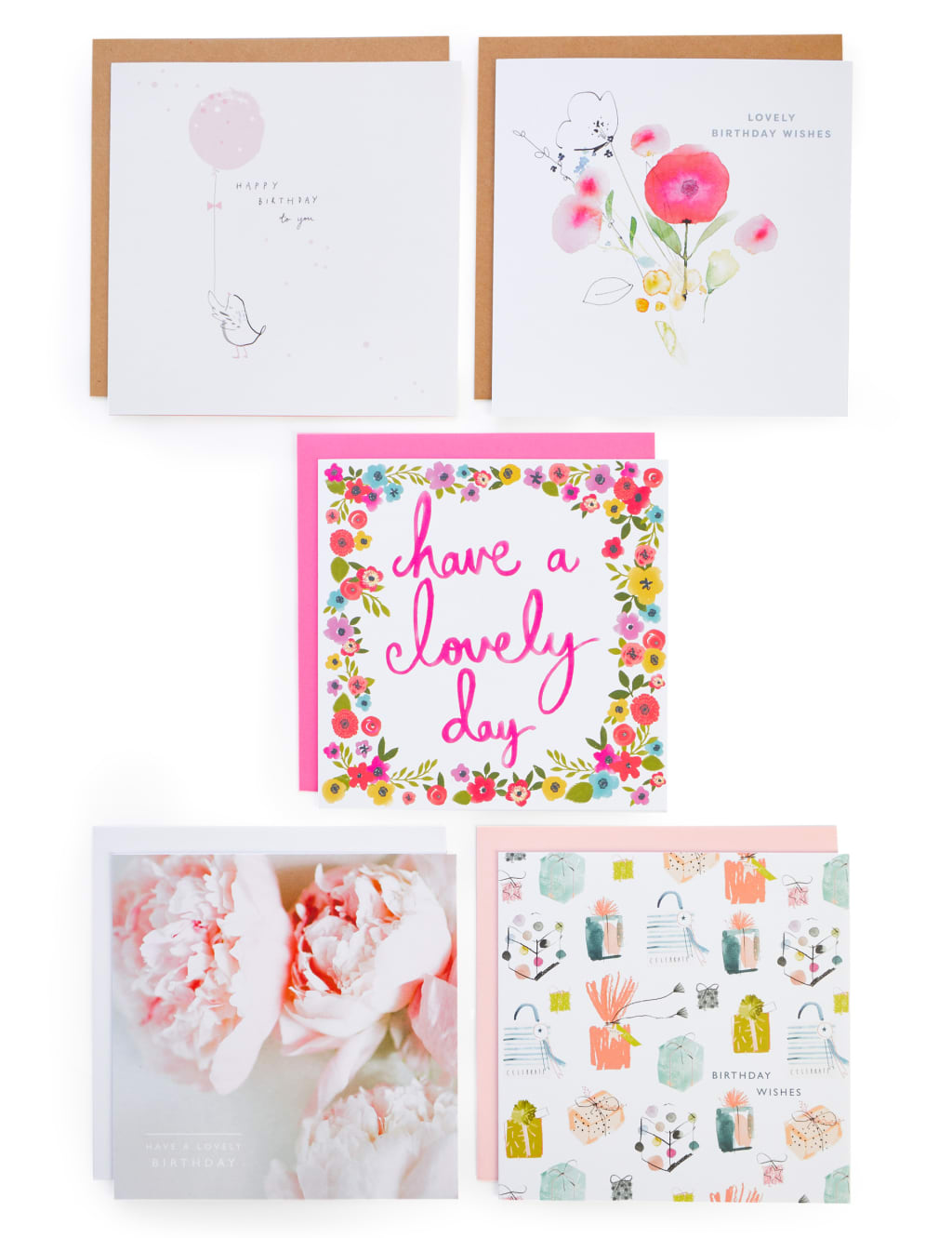 M&S Pack of 5 Birthday Cards