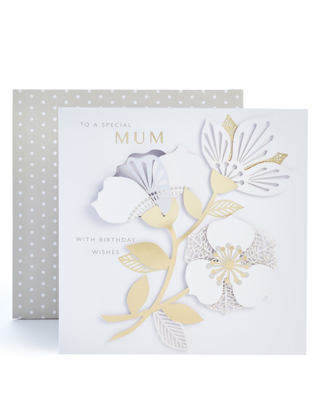 M&S Mum Fold-Out Flower Birthday Card
