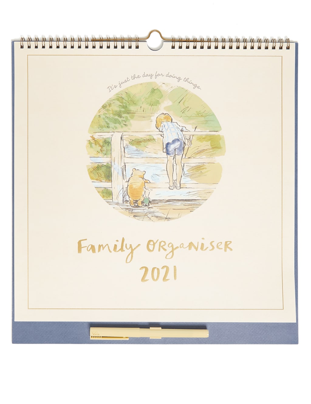 Classic Winnie-the-Pooh 2025 Family Organiser with Pen