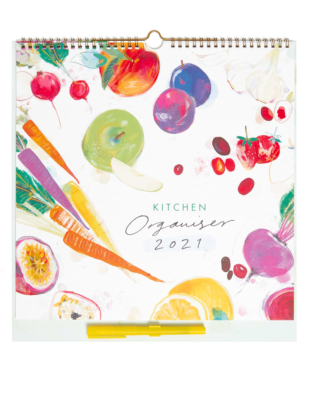 Food Themed 2025 Family Organiser with Pen