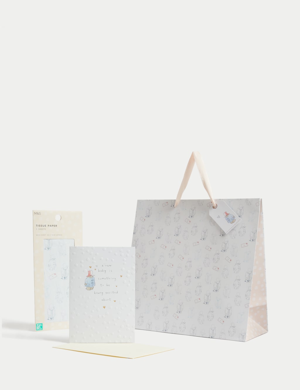 Paddington™ Gift Wrap Set With New Baby Card, Gift Bag & Tissue