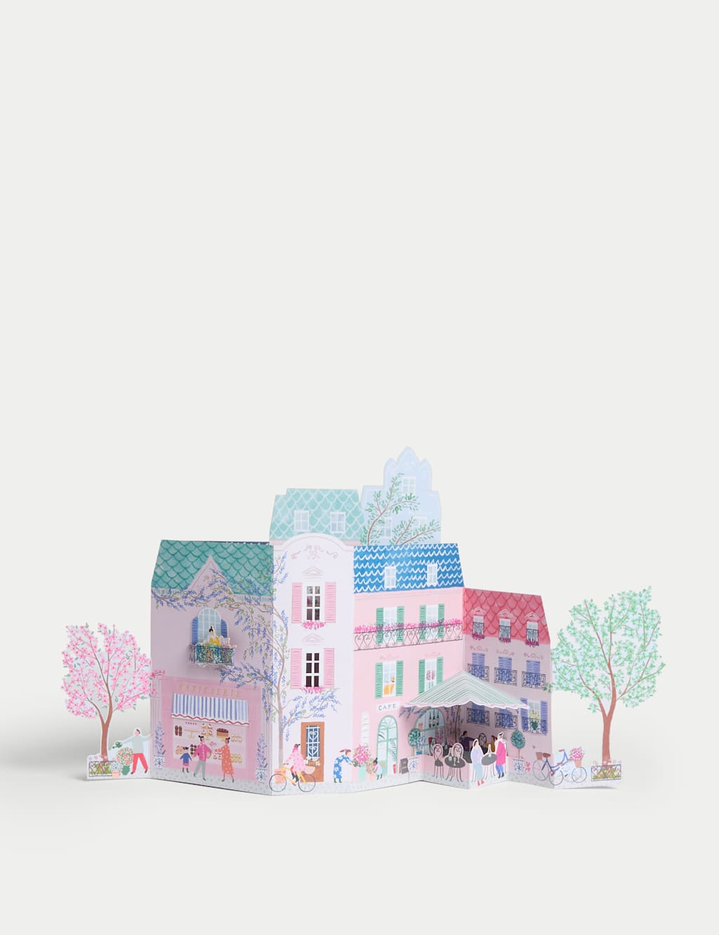 3D Pop Up Mother's Day Card - French Scene Design