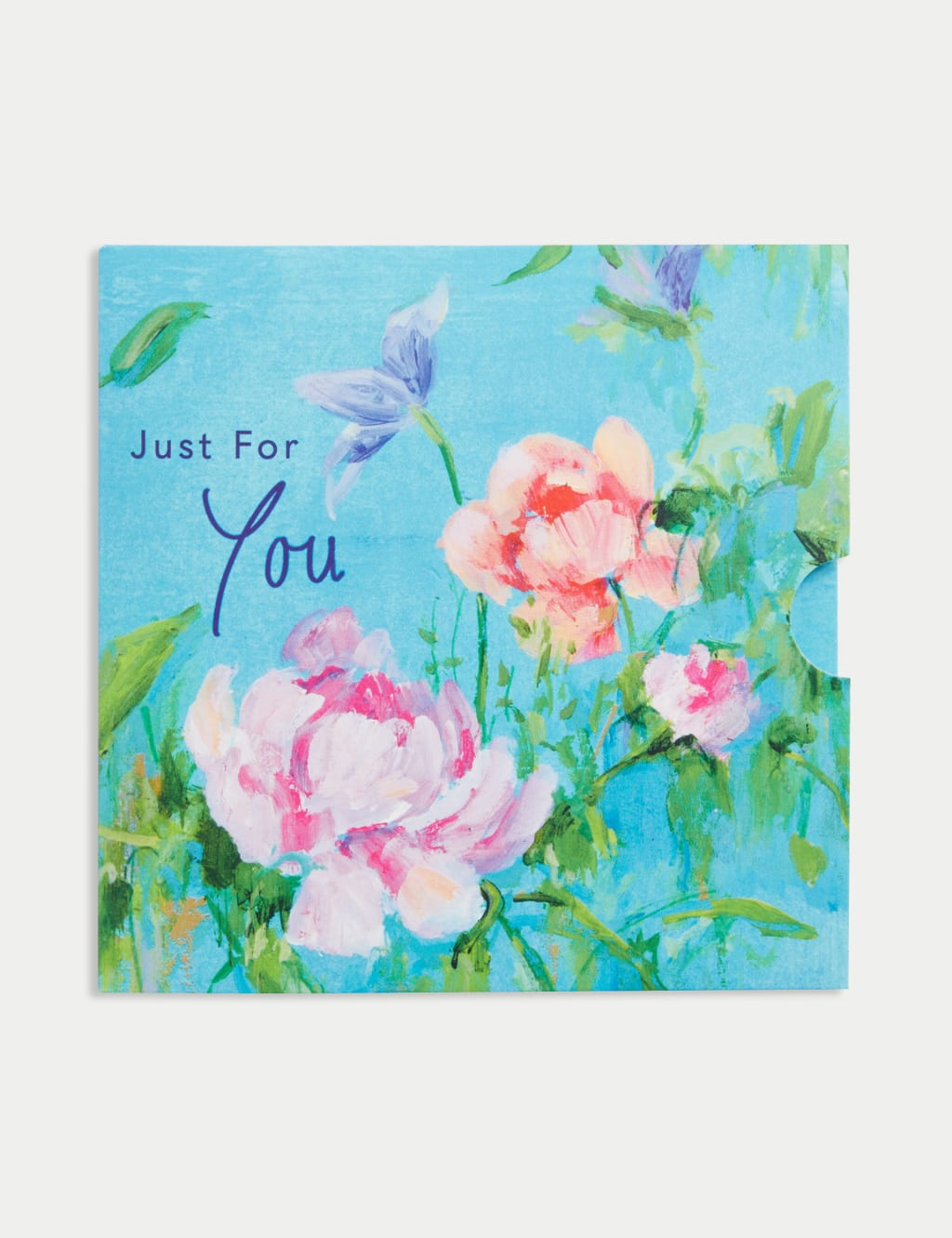 Blue Floral Gift Card