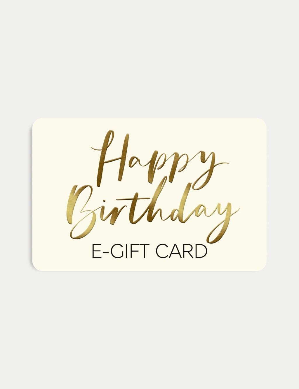 Gold Happy Birthday E-Gift Card