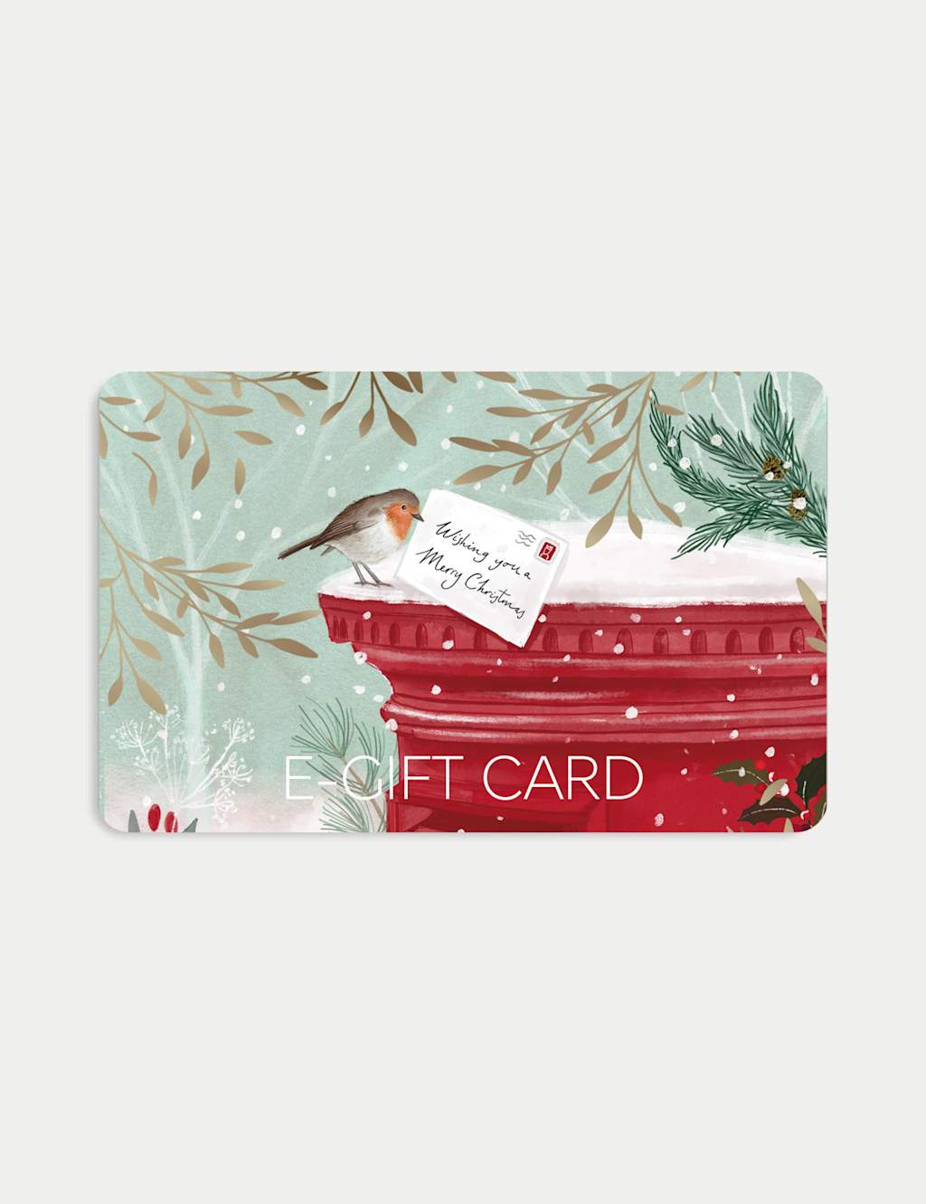M&S Christmas Robin Post Box E-Gift Card