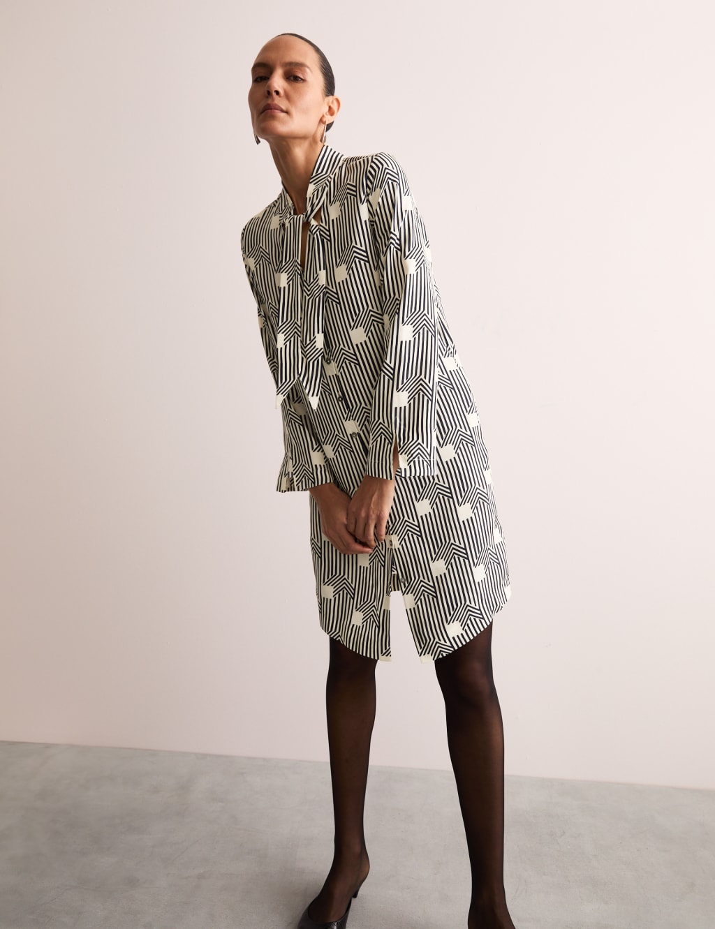 Geometric Short Shift Dress