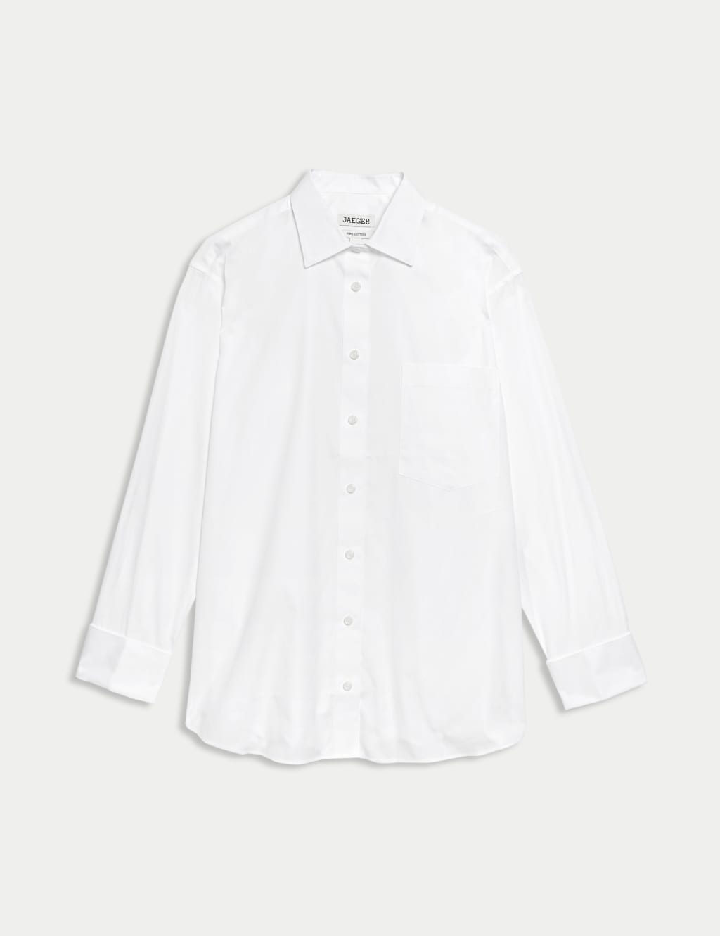 Pure Cotton Double Cuff Relaxed Shirt