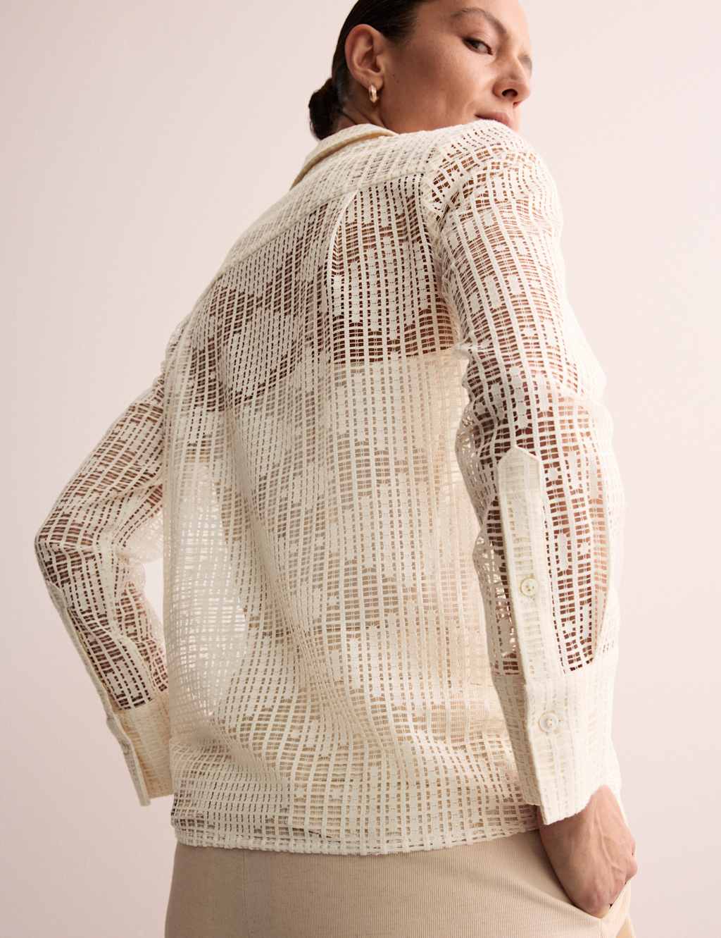 Cotton Rich Lace Shirt