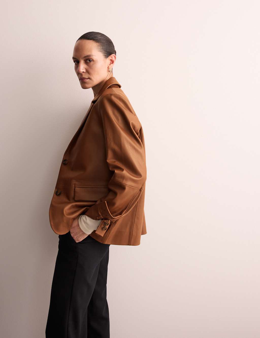 Leather Blazer