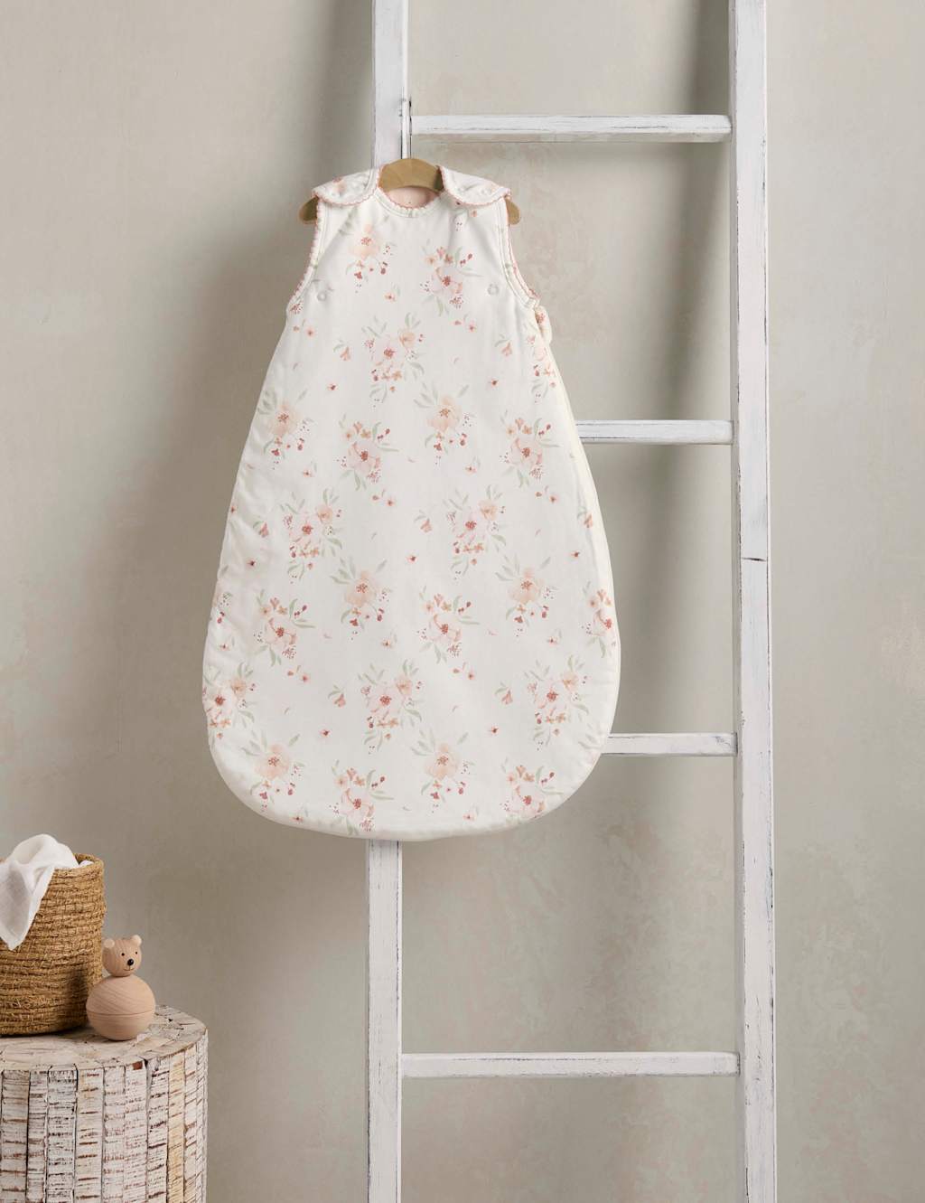 Pure Cotton Floral Sleeping Bag (0-6 Mths)