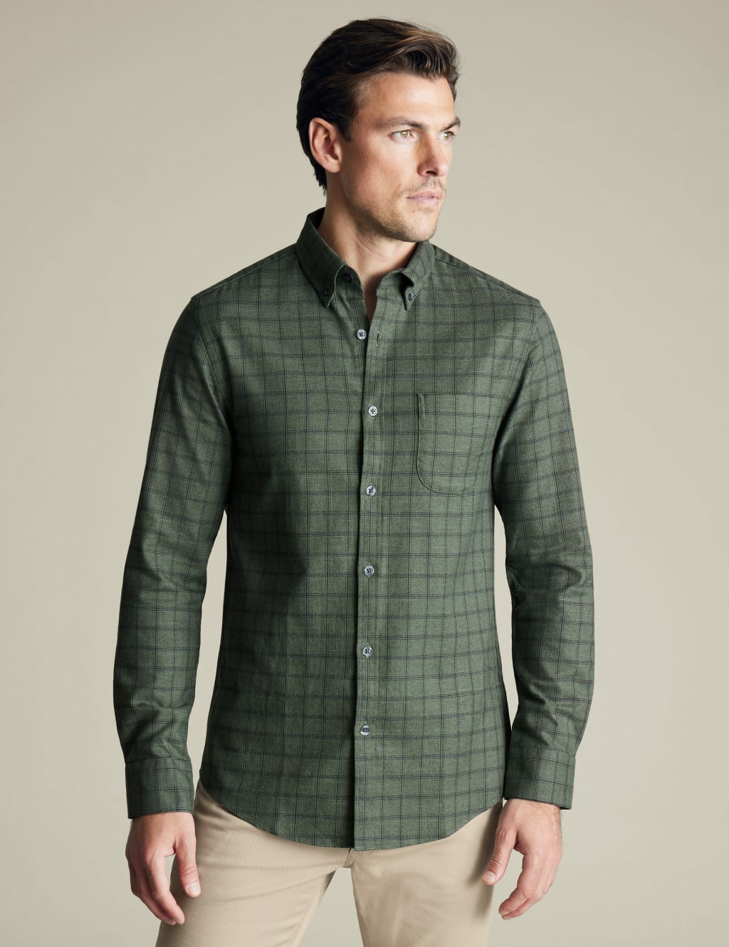 Slim Fit Non Iron Pure Cotton Check Shirt