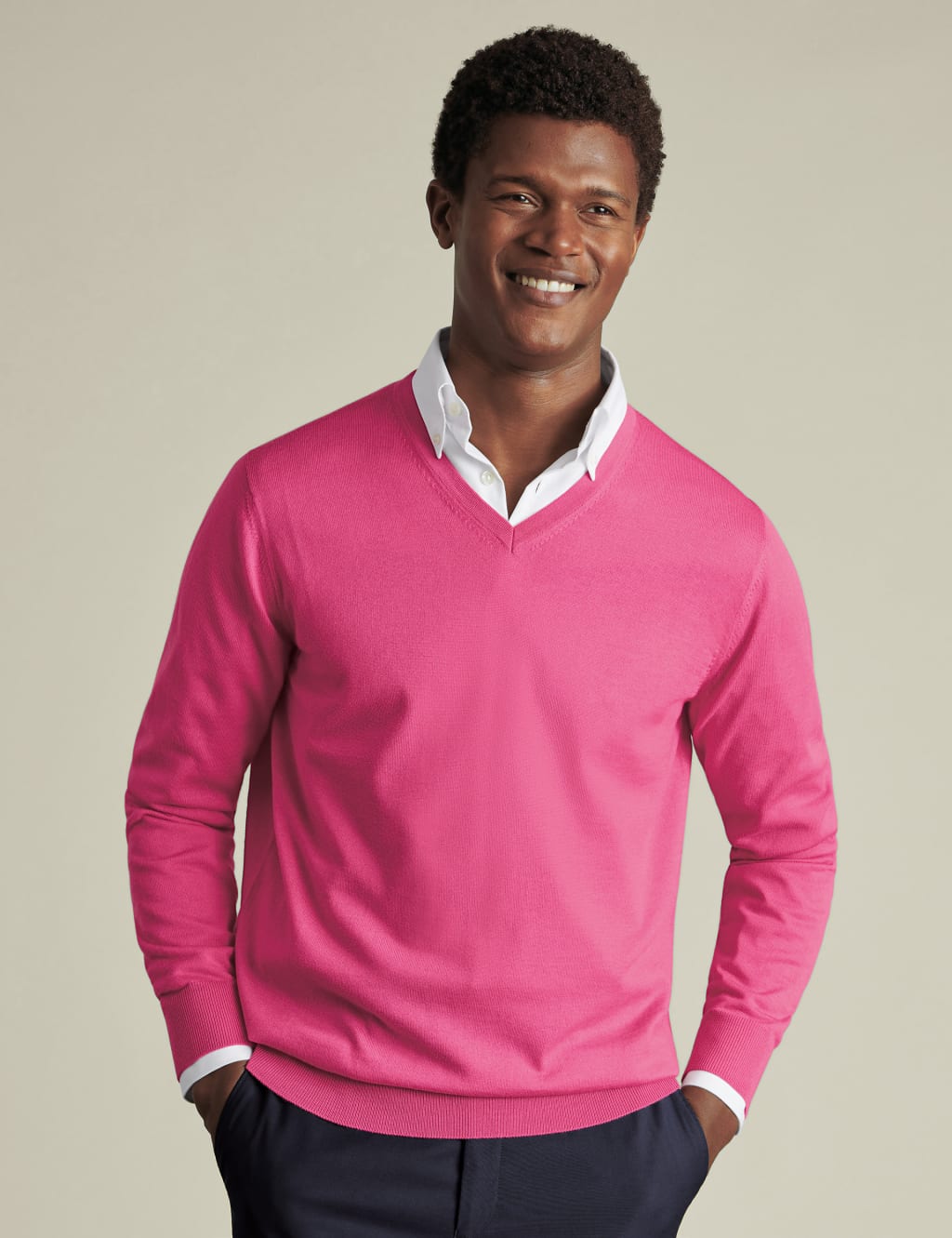 Pure Merino Wool V-Neck Jumper