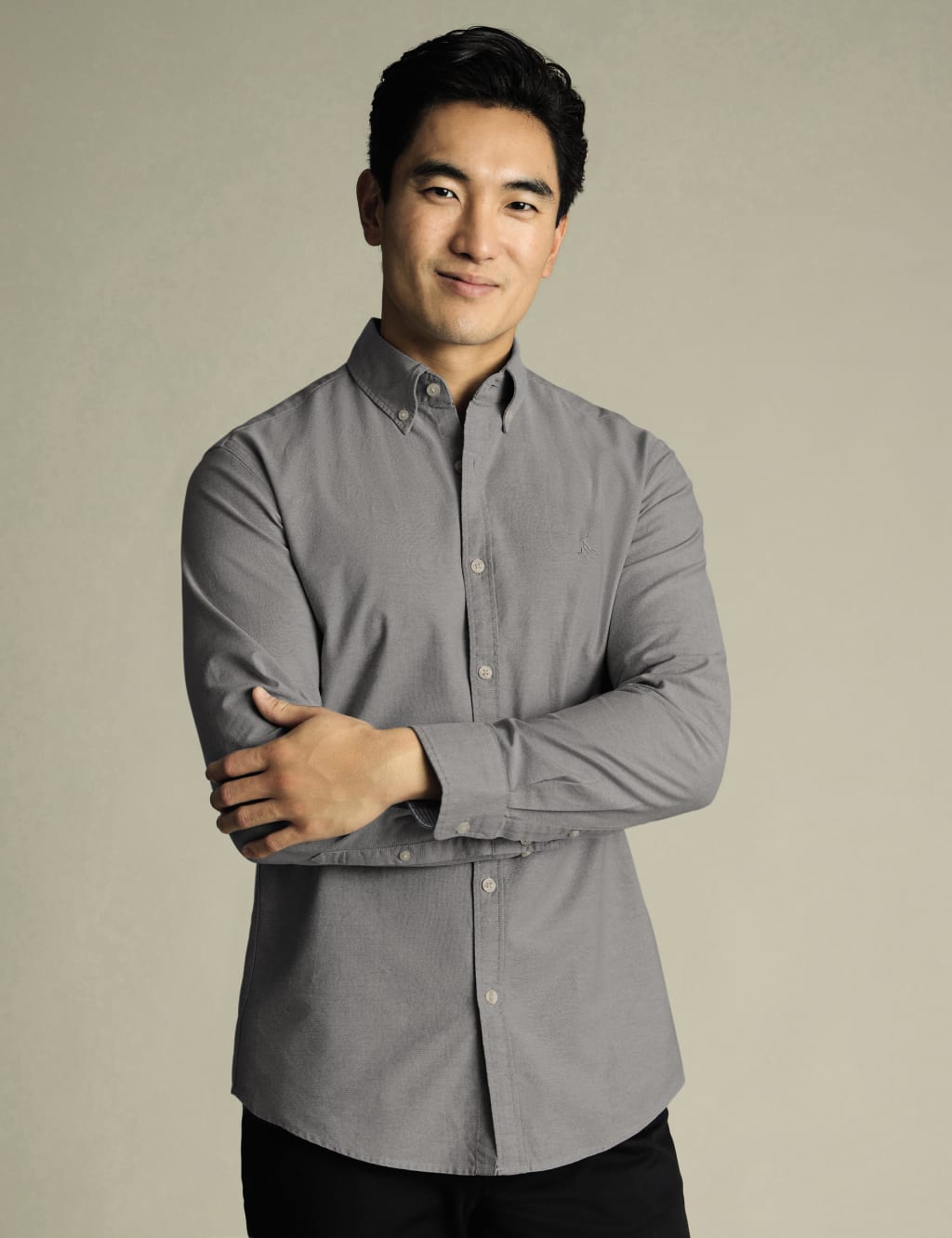 Slim Fit Pure Cotton Stretch Oxford Shirt