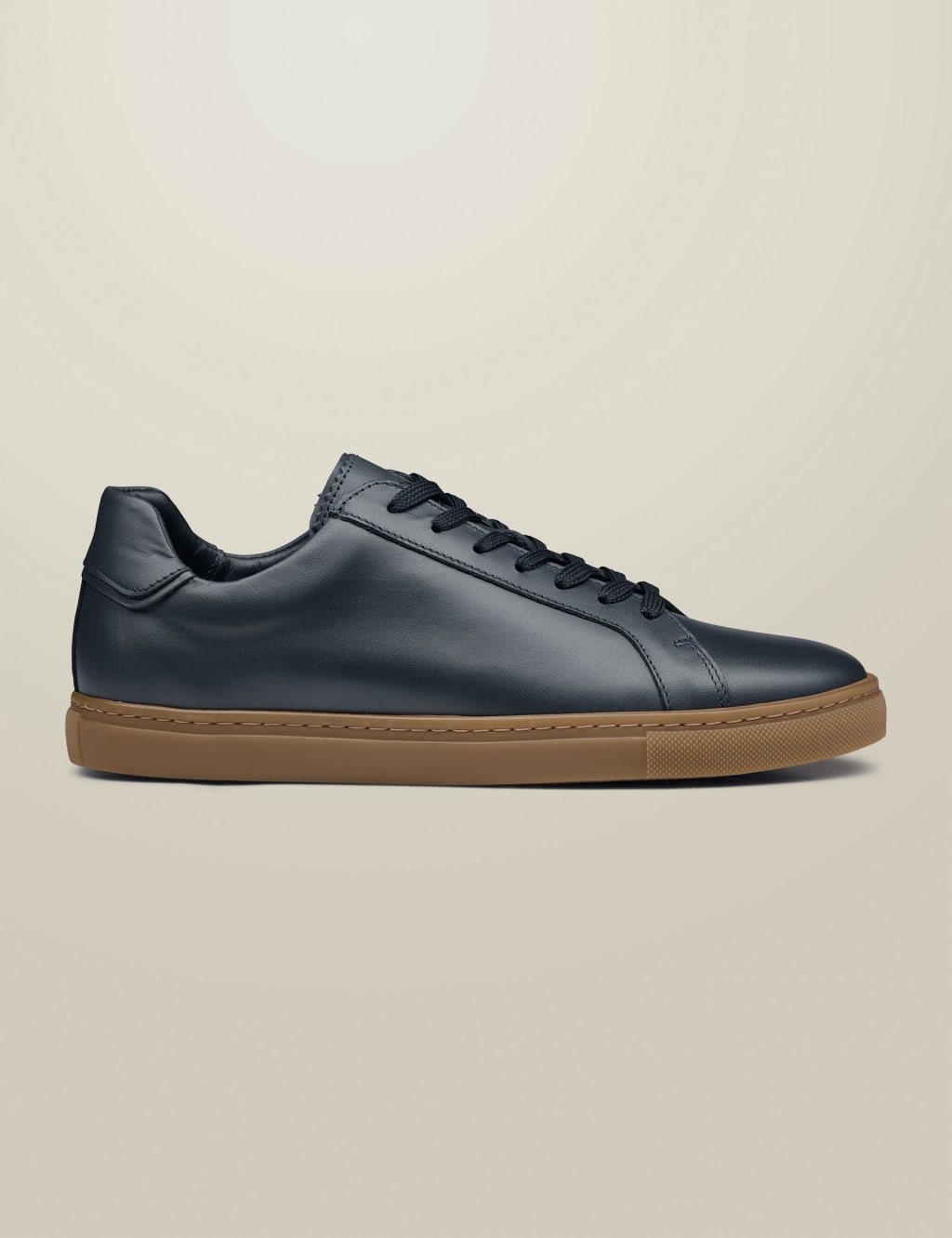 Leather Gum Sole Trainers