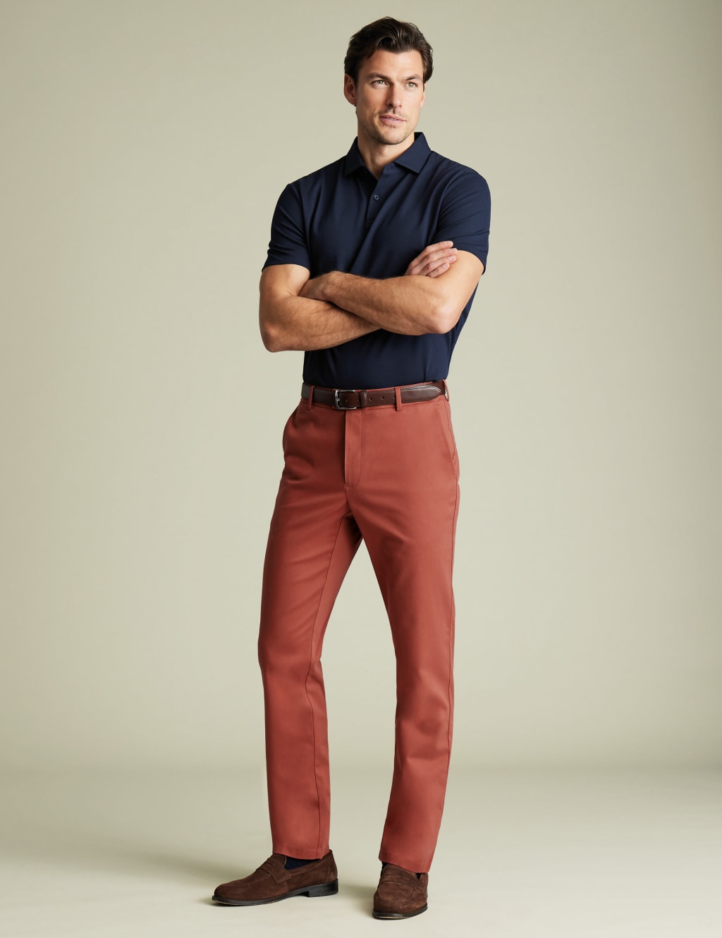 Slim Fit Non Iron Stretch Chinos