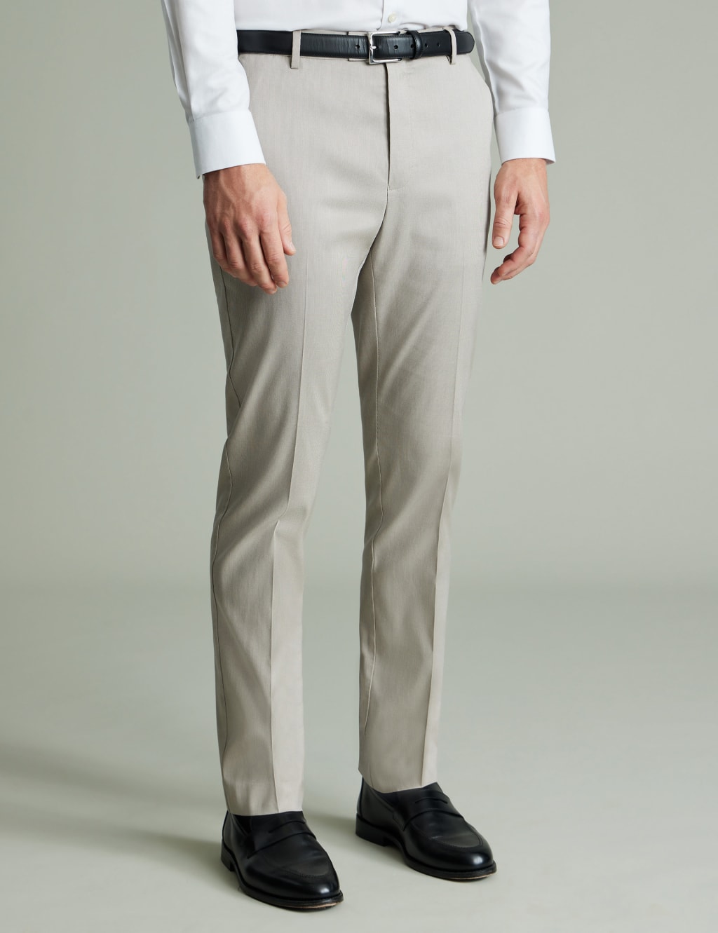 Slim Fit Smart Textured Stretch Chinos