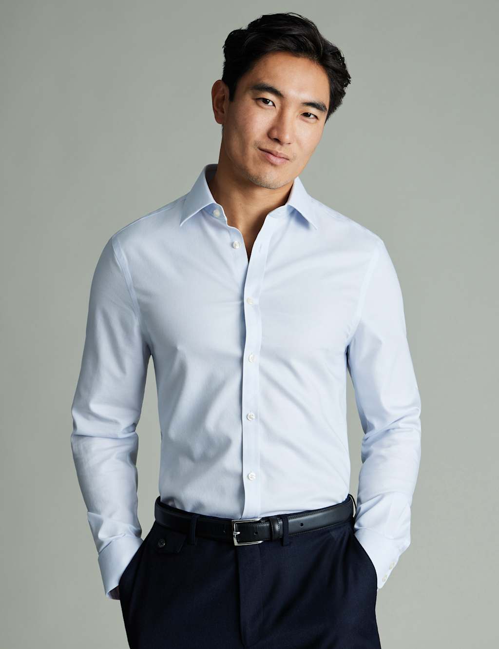 Slim Fit Non Iron Pure Cotton Oxford Shirt