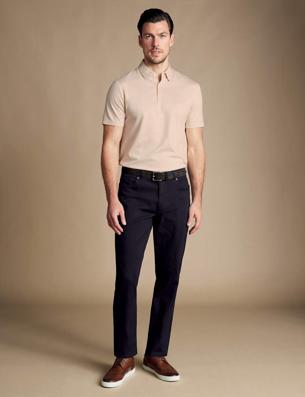 Slim Fit Twill 5 Pocket Jeans