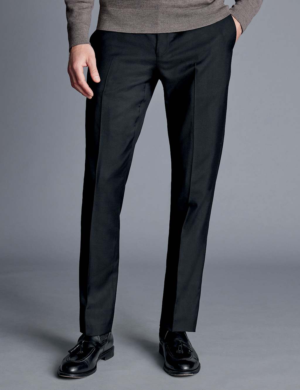 Regular Fit Pure Wool Suit Trousers