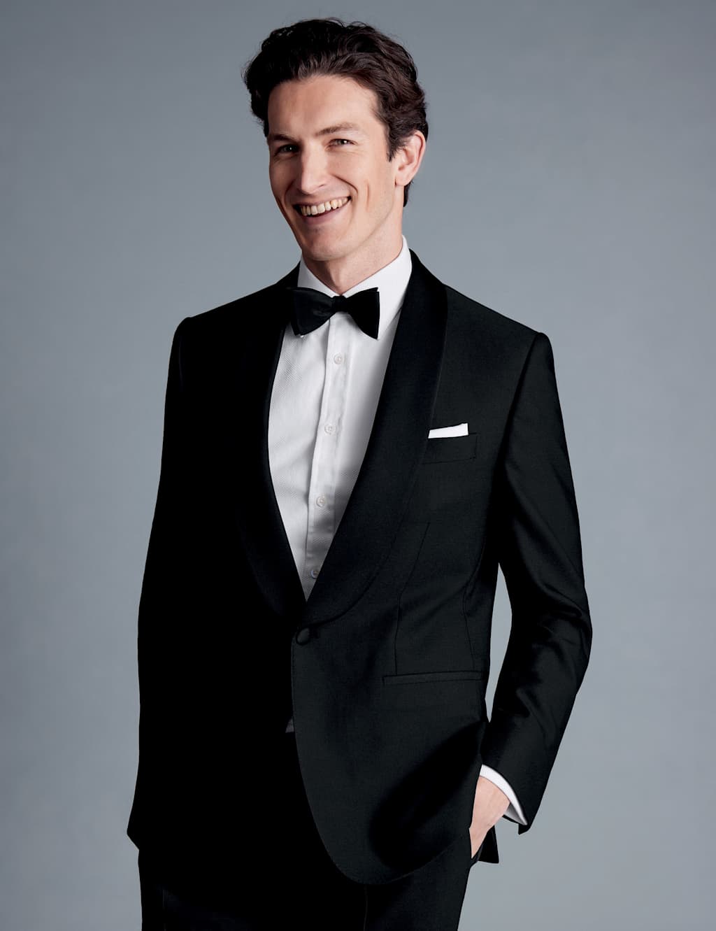 Regular Fit Super 120's Wool Tuxedo Jacket