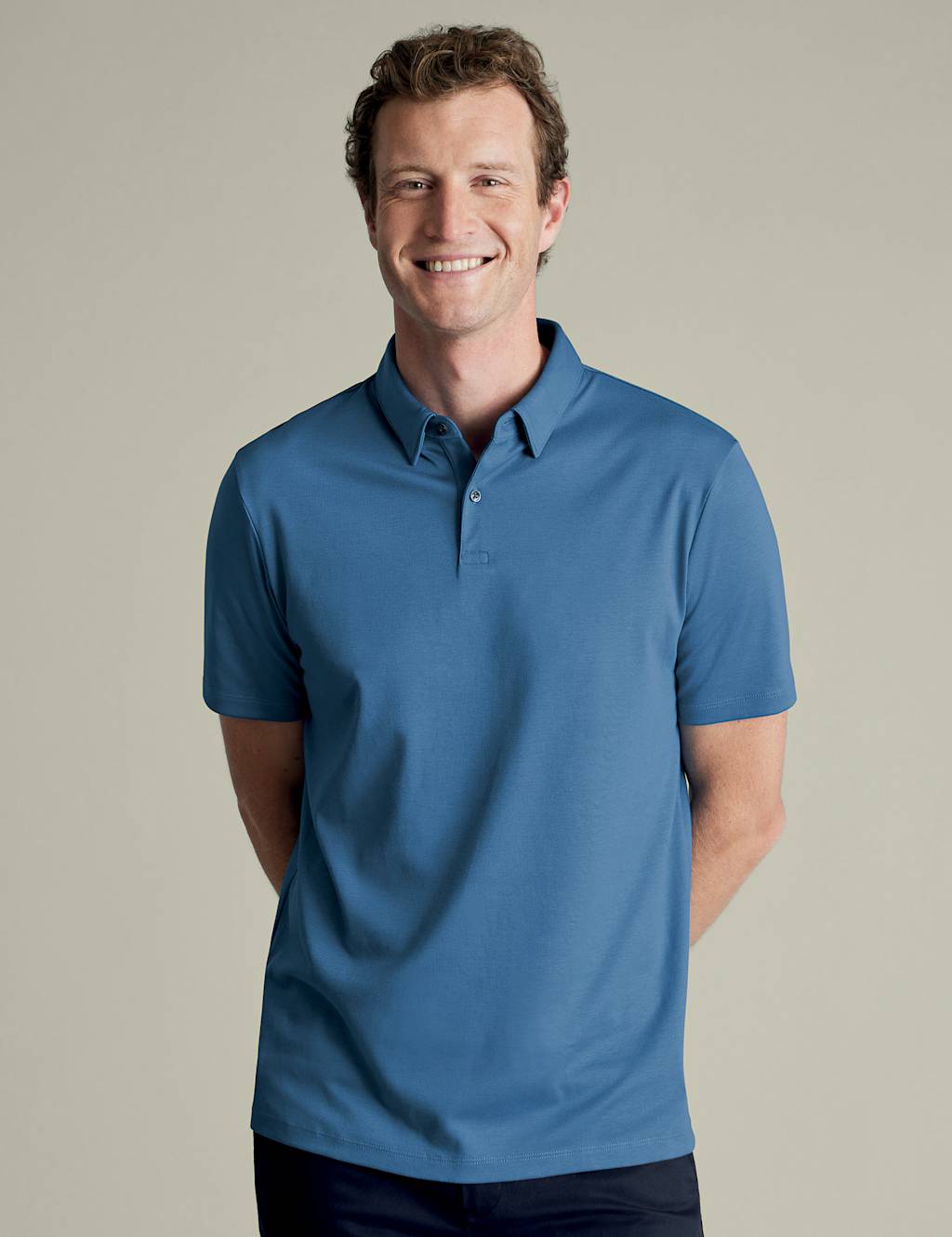 Pure Cotton Jersey Polo Shirt