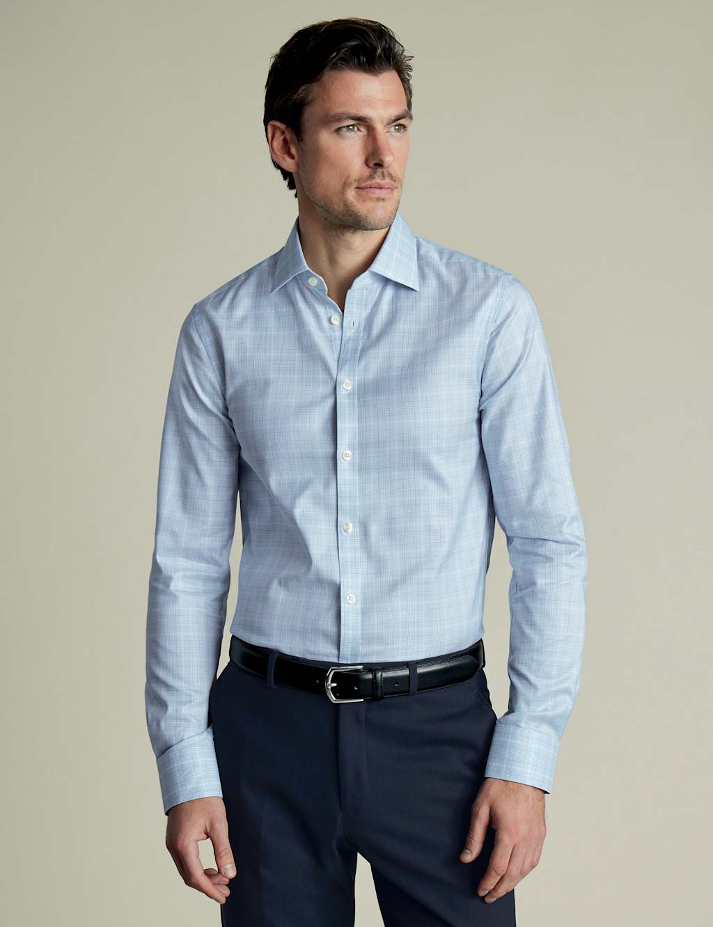 Easy Iron Regular Fit Pure Cotton Check Shirt