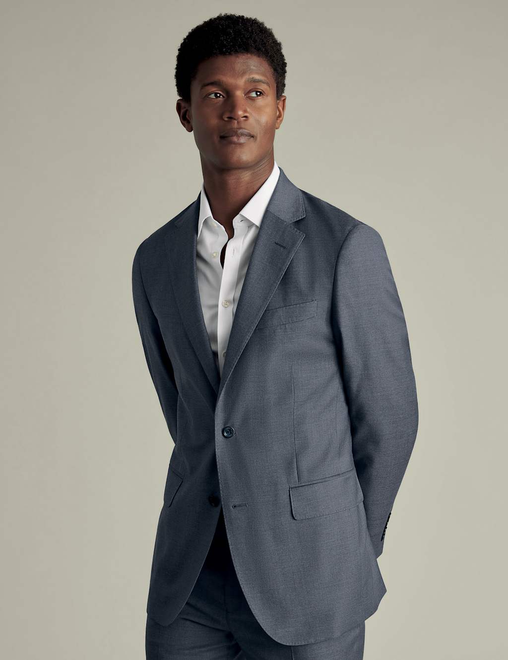 Slim Fit Pure Wool Stretch Suit Jacket