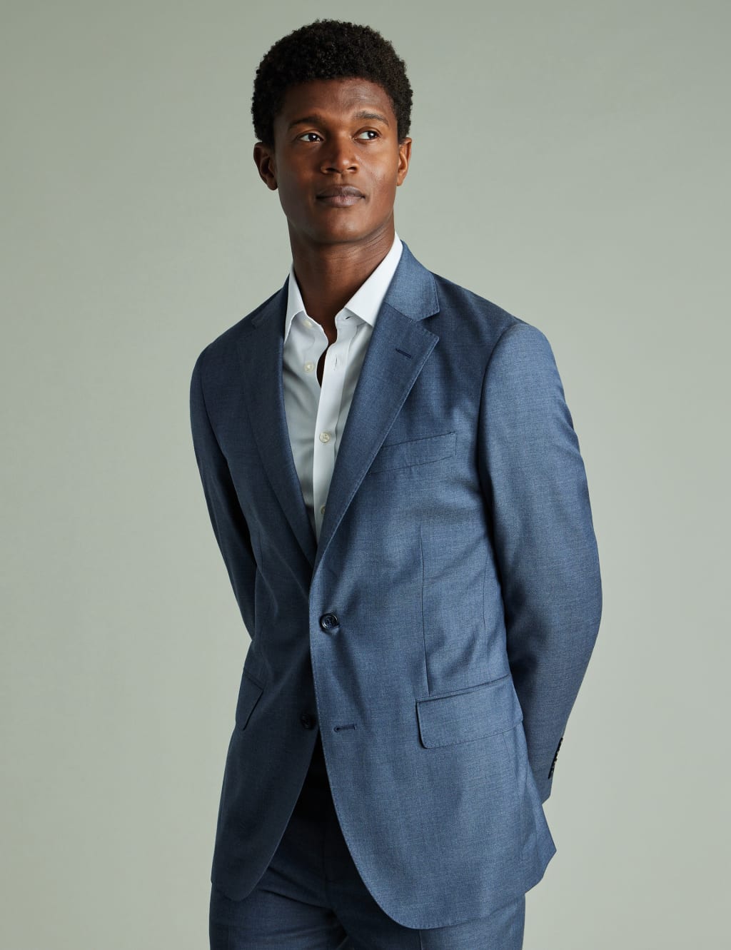 Slim Fit Pure Wool Stretch Suit Jacket
