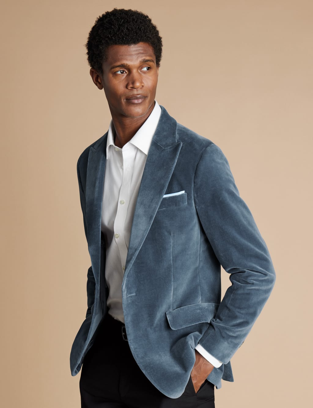 Slim Fit Italian Velvet Suit Jacket
