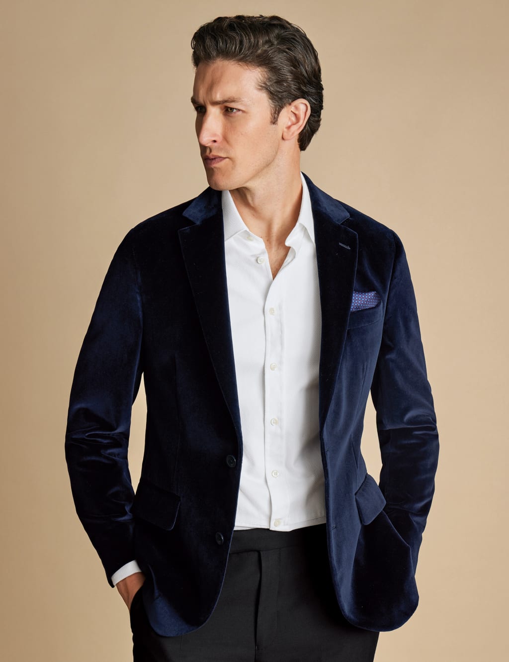 Slim Fit Italian Velvet Suit Jacket