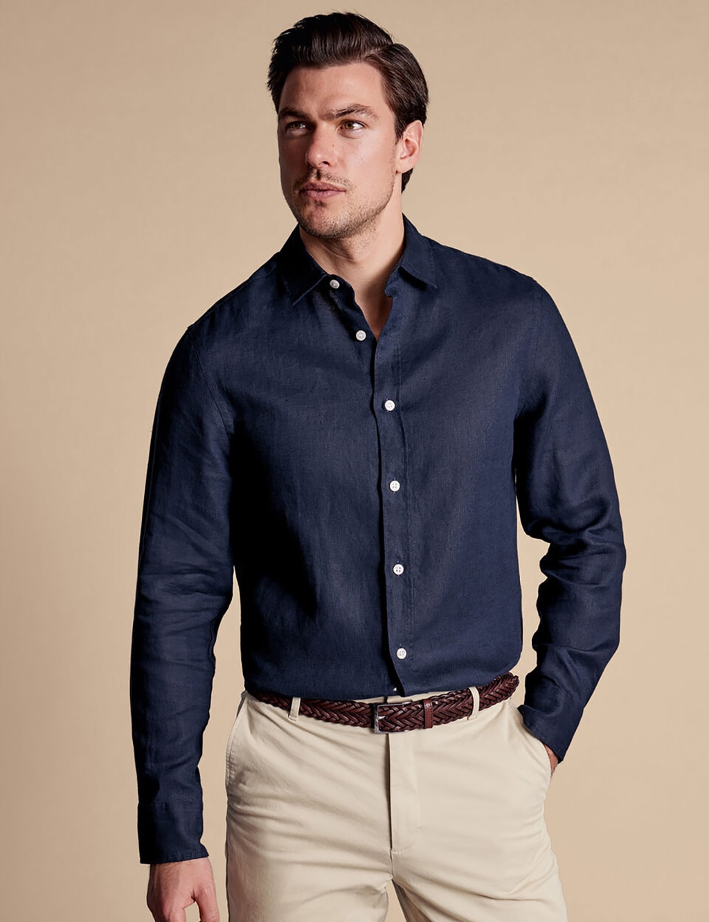 Slim Fit Pure Linen Shirt